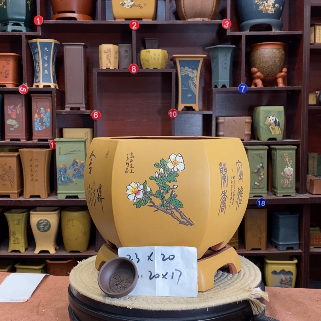 紫砂花盆紫砂作品