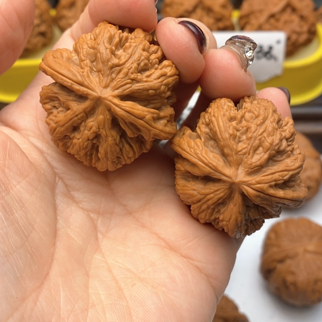 文玩核桃把件39尺全品粗筋