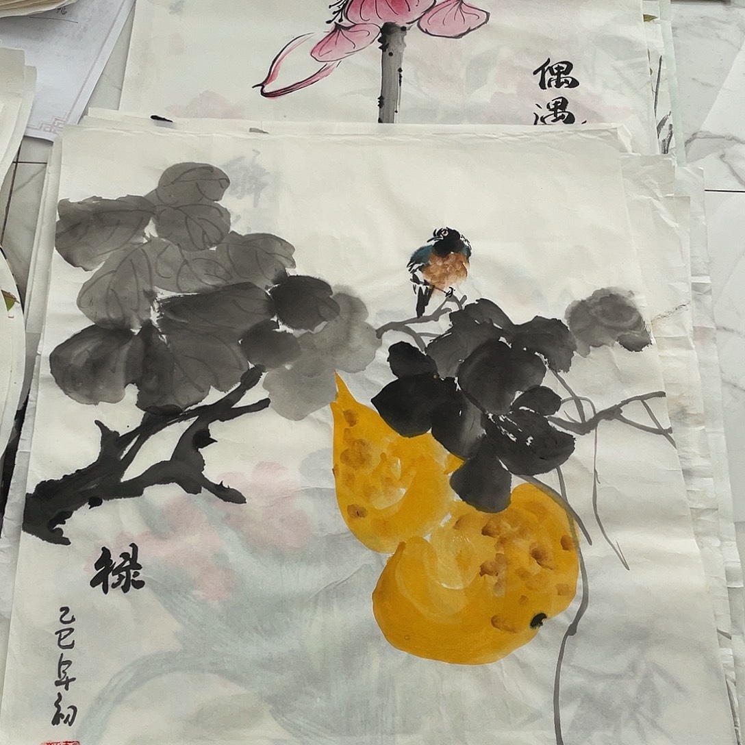 国画国画作品手绘作品