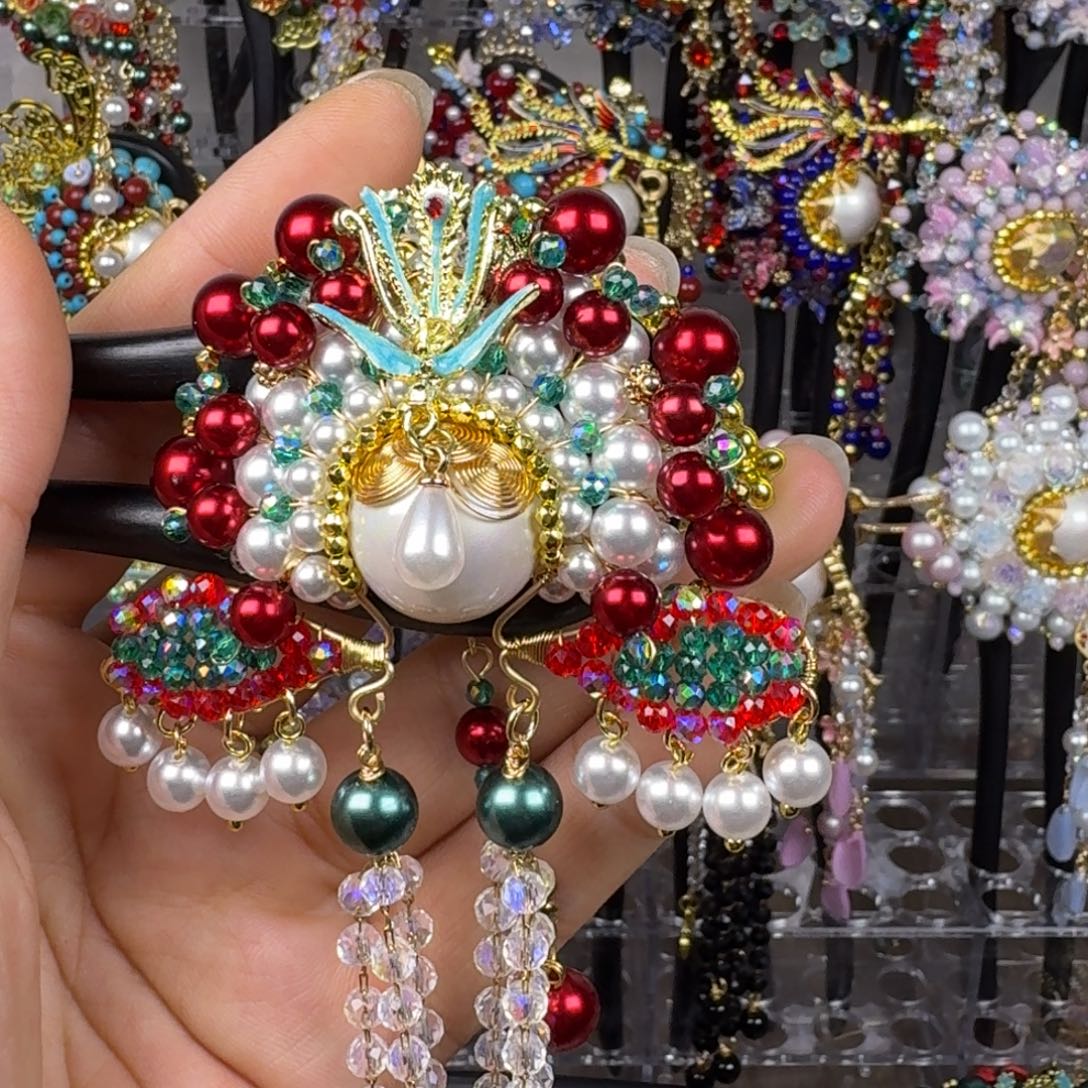 念***往古风刀马旦发簪发饰