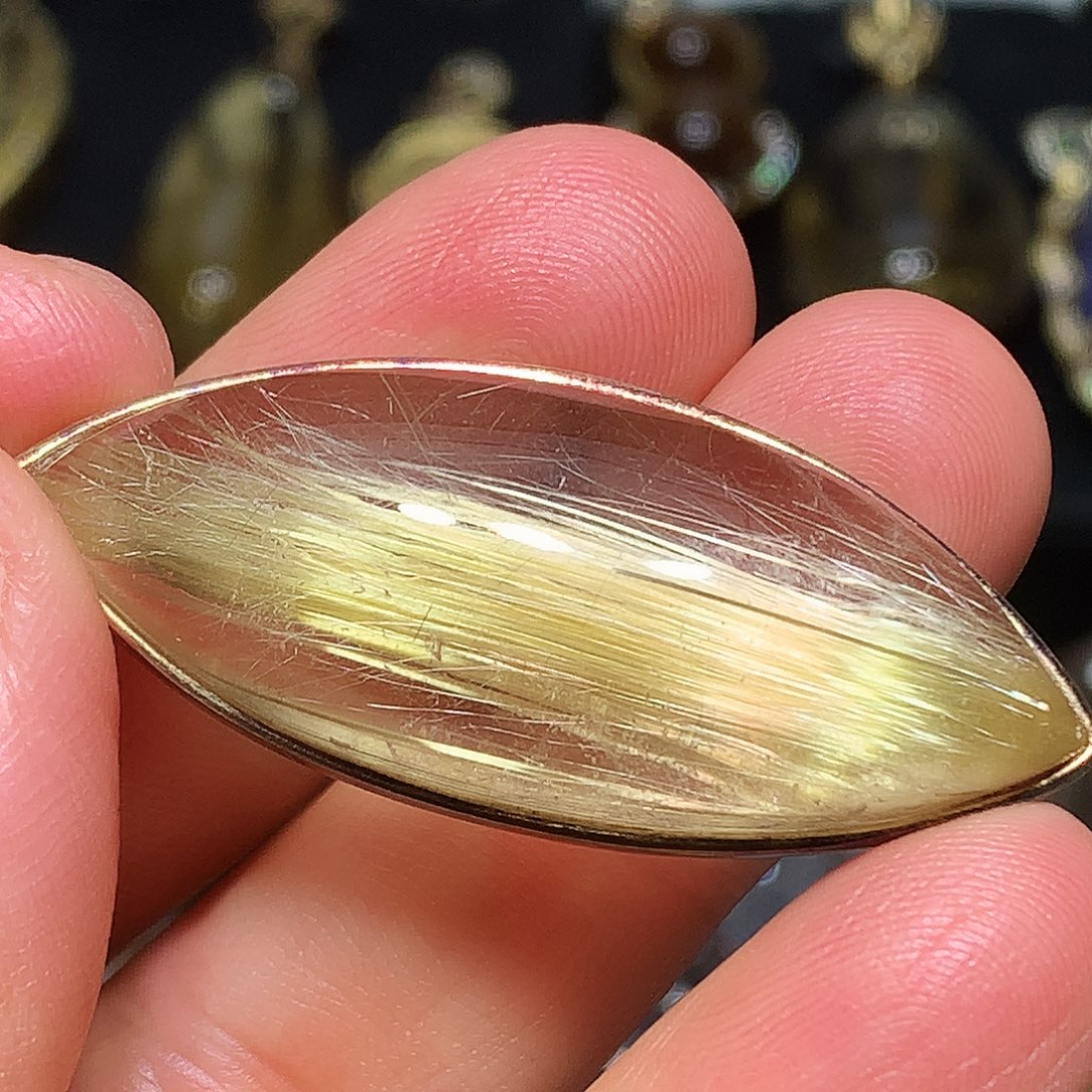 水晶珠宝半成品银S925镀金镶嵌定制款