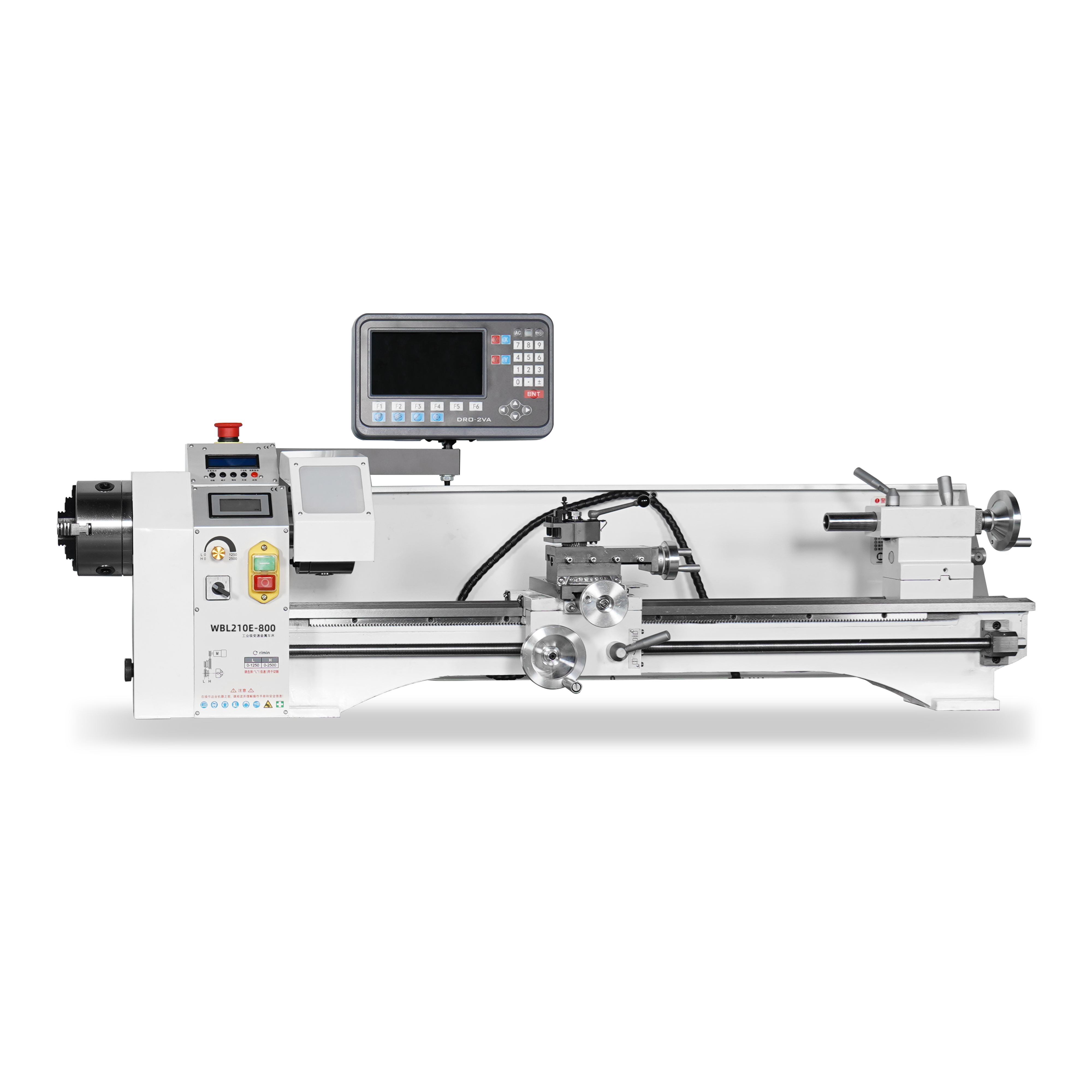 新品WBL210E*800双卡盘电子挂轮款修杆机,双125卡盘通孔38MM双屏