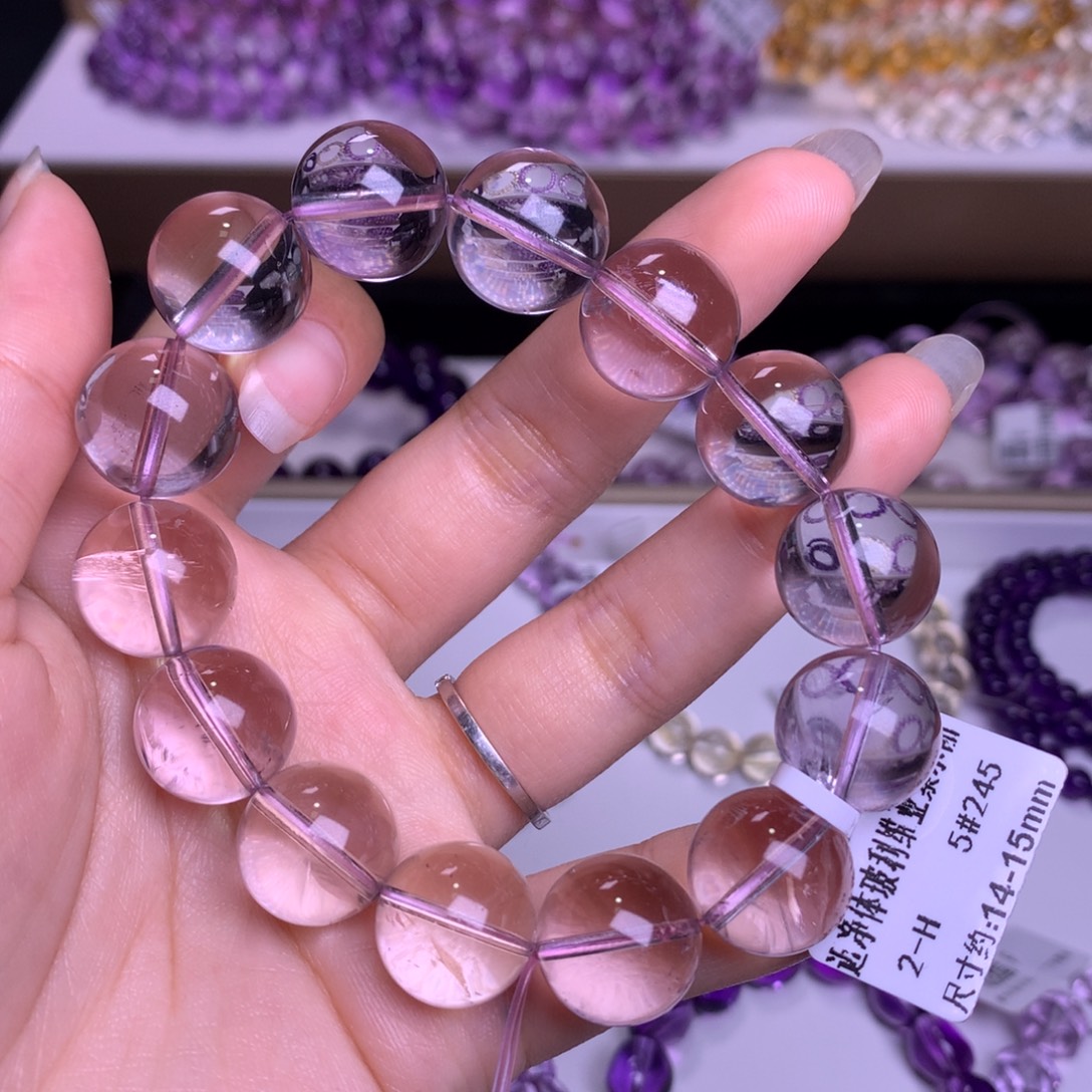 手链紫晶未镶嵌灯泡玻利维亚