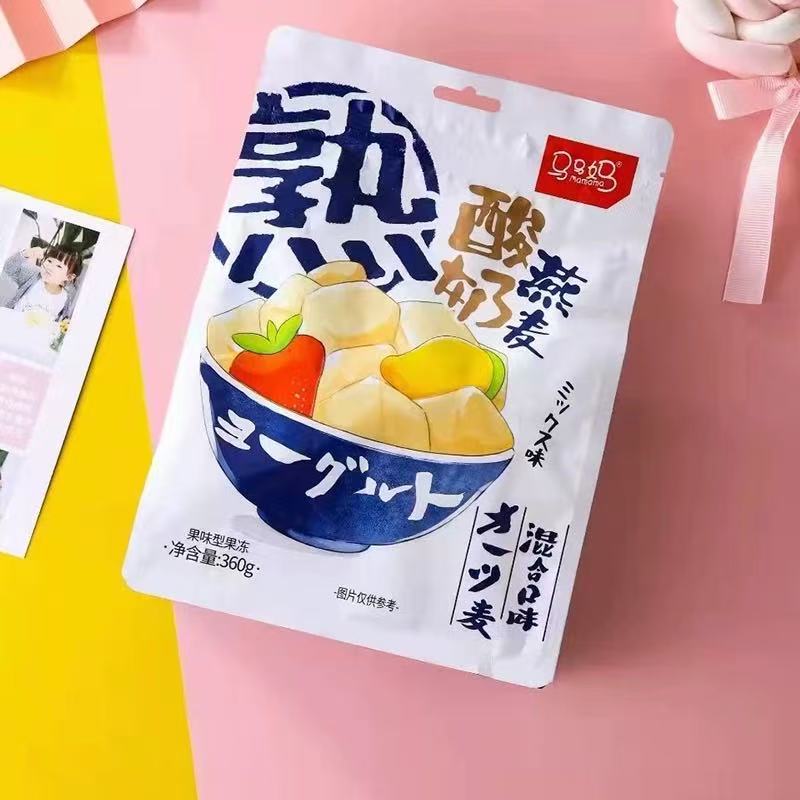 马马妈酸奶燕麦混合多口味吸吸果冻果肉童年怀旧解馋休闲小零食