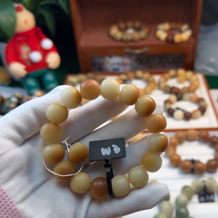 菩提根/象牙果手串卡14苹果干磨微瑕3