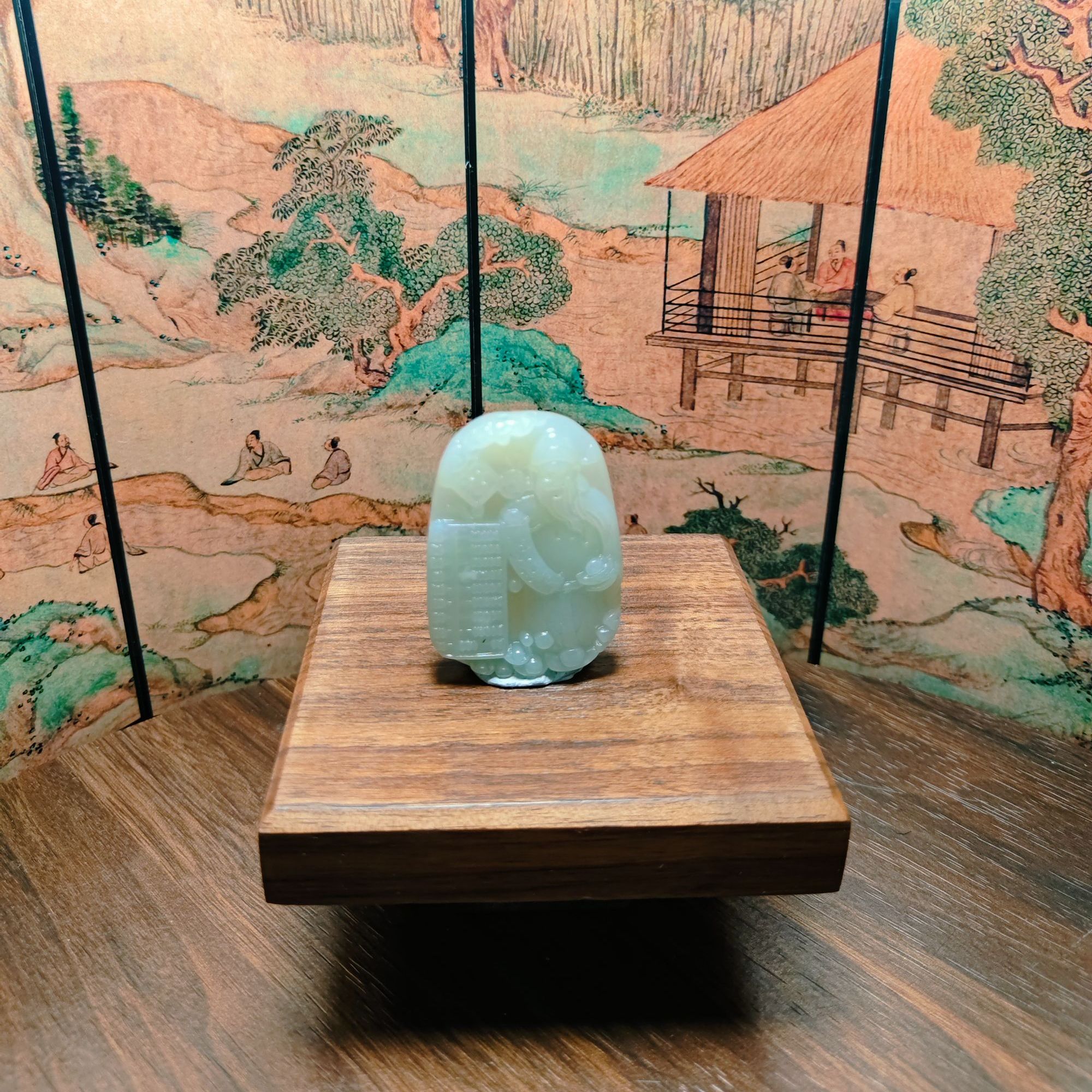 F和田玉财神吊坠0471