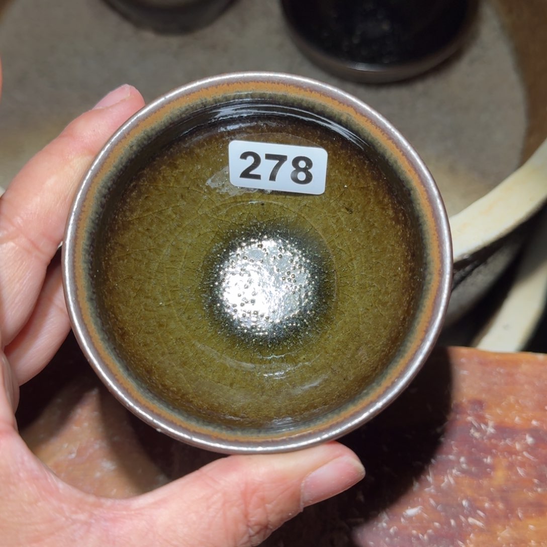 小雨茶盏，手工柴烧，乐*