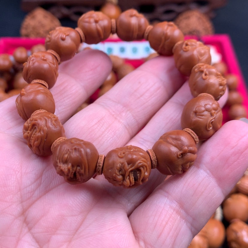 【闪购商品】橄榄核手串随*1经典小恶僧