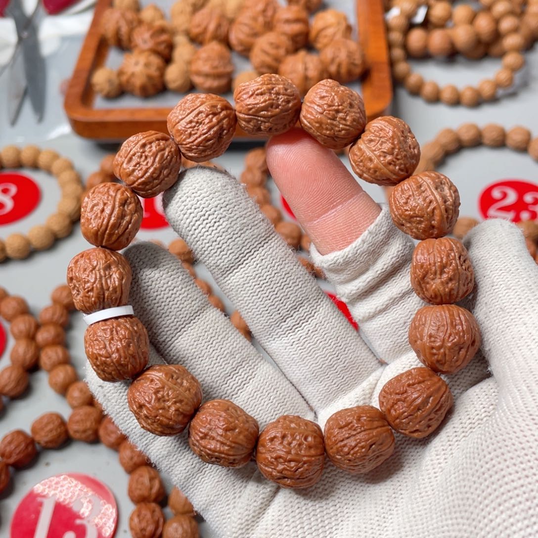 文玩核桃手串淘***延庆花生金蟾