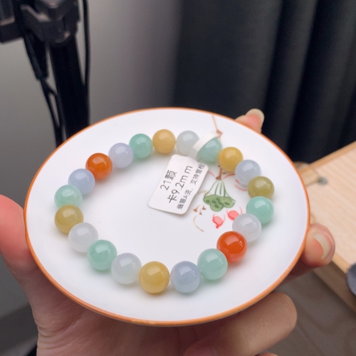 翡翠未镶嵌手链翡翠y2927 卡9.3