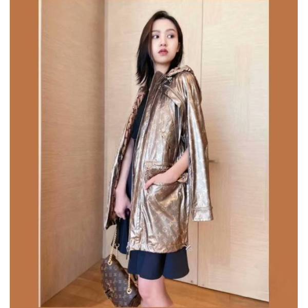 妃鱼/路易威登/混合纤维/风衣/95新/凡2/11