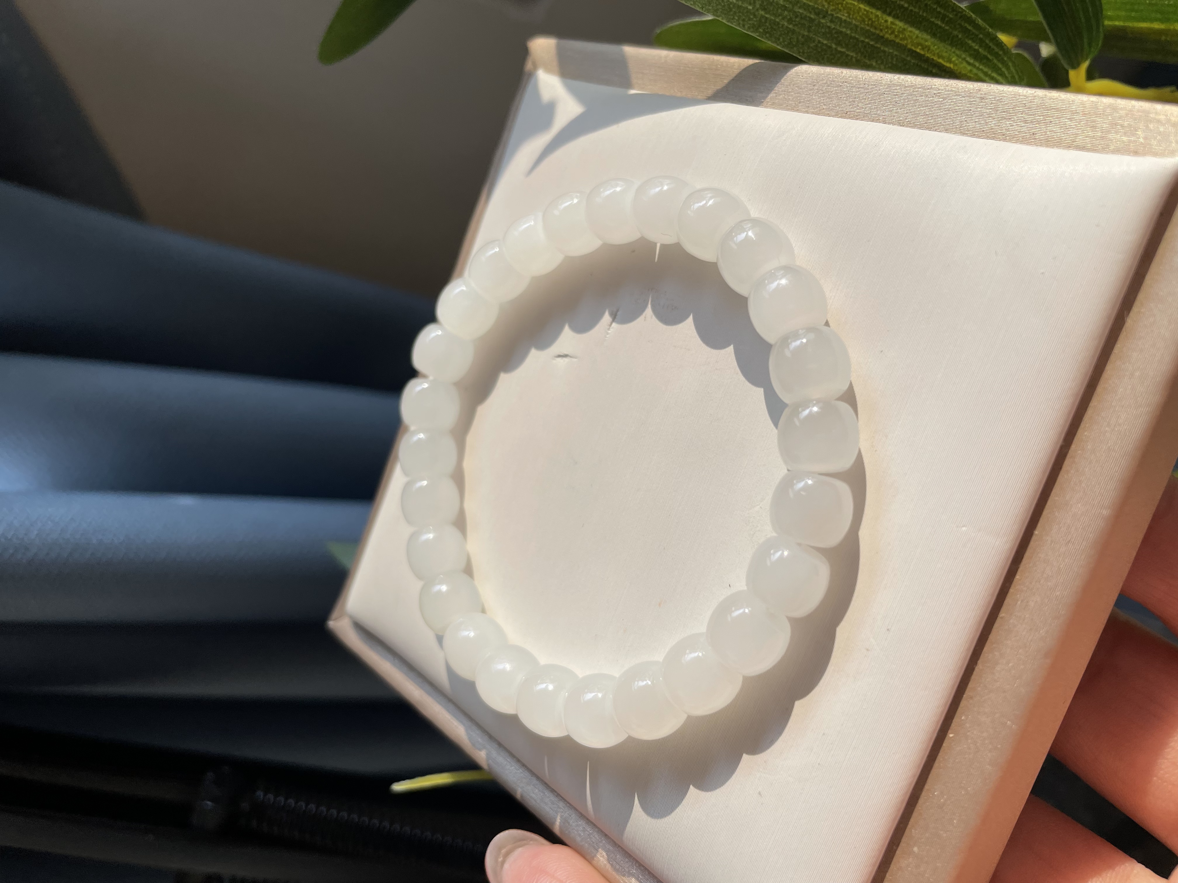 白玉直切天然和田玉手串细润百搭显质感多样发货拍一发一