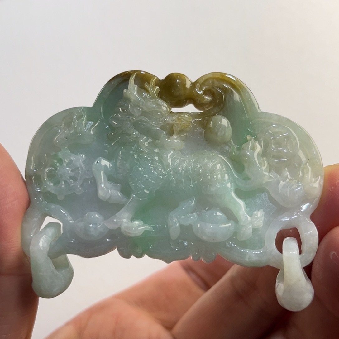 翡翠未镶嵌吊坠(赠链)代编织