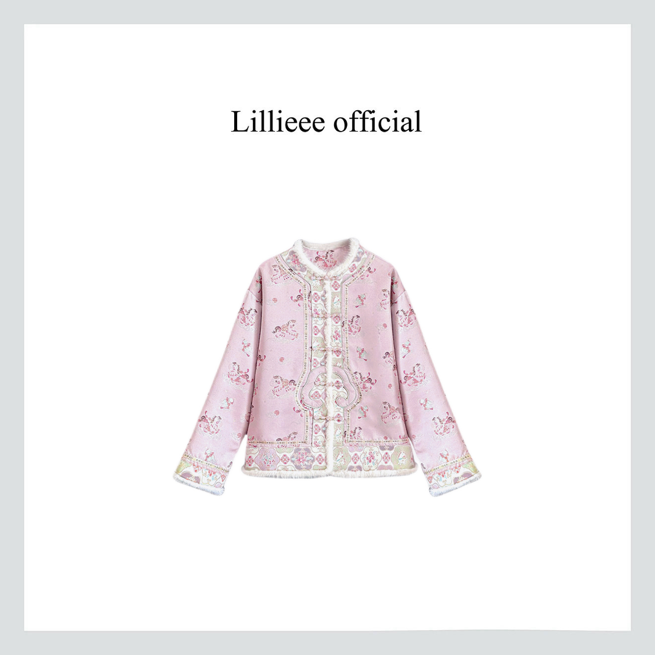 Lillieee-锦马聚财 冬季新款国风新中式马年马上发财新年外套1