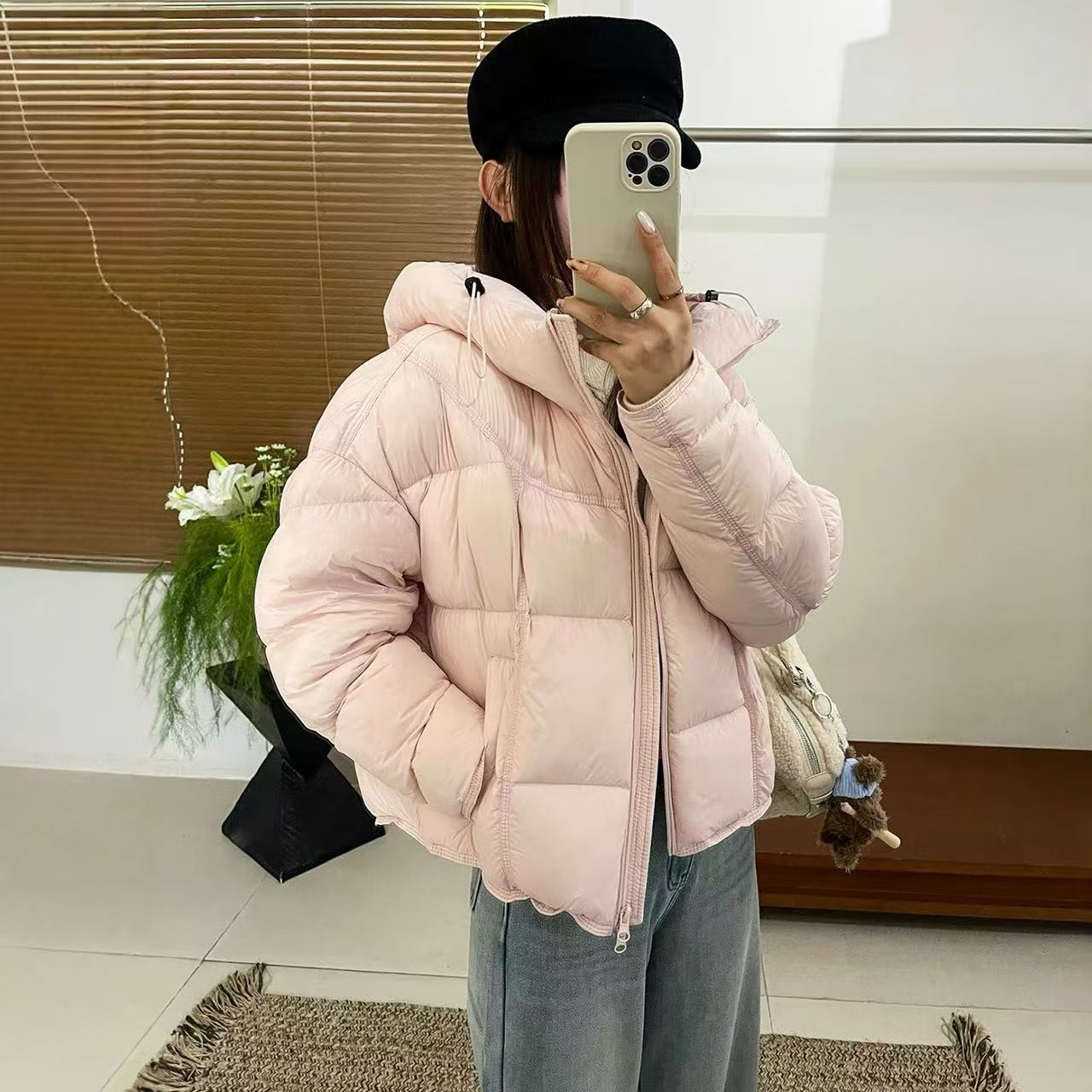 秋冬羽绒鸭绒连帽外套JJ-1111