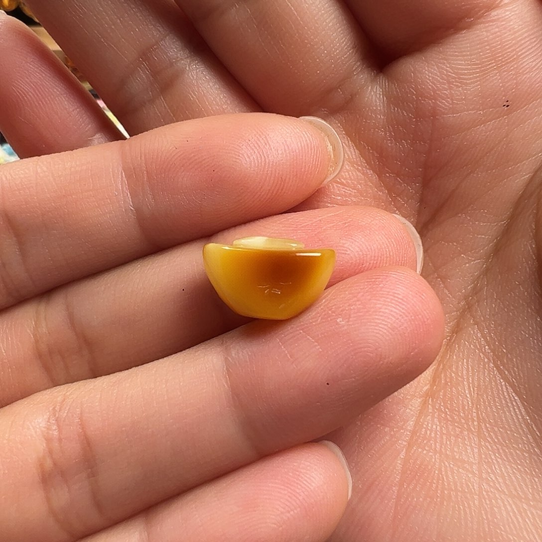 蜜蜡颈饰未镶嵌福*元宝（打孔不退换）