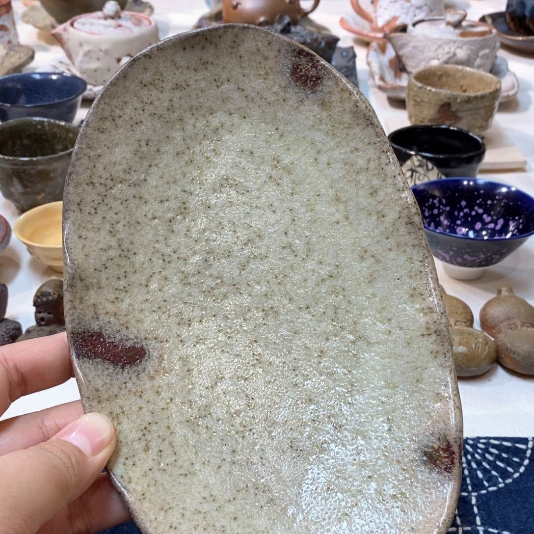 柴烧侘寂粗陶茶具 