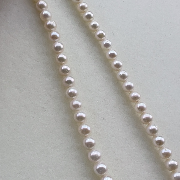 淡水珍珠银S925镶嵌项链➕5.6