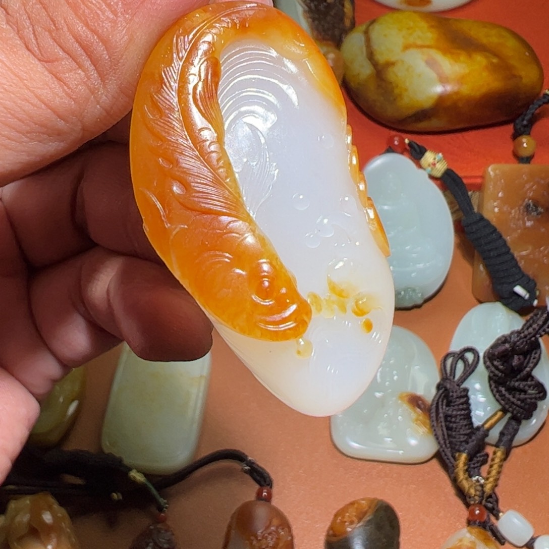 和田玉未镶嵌挂件