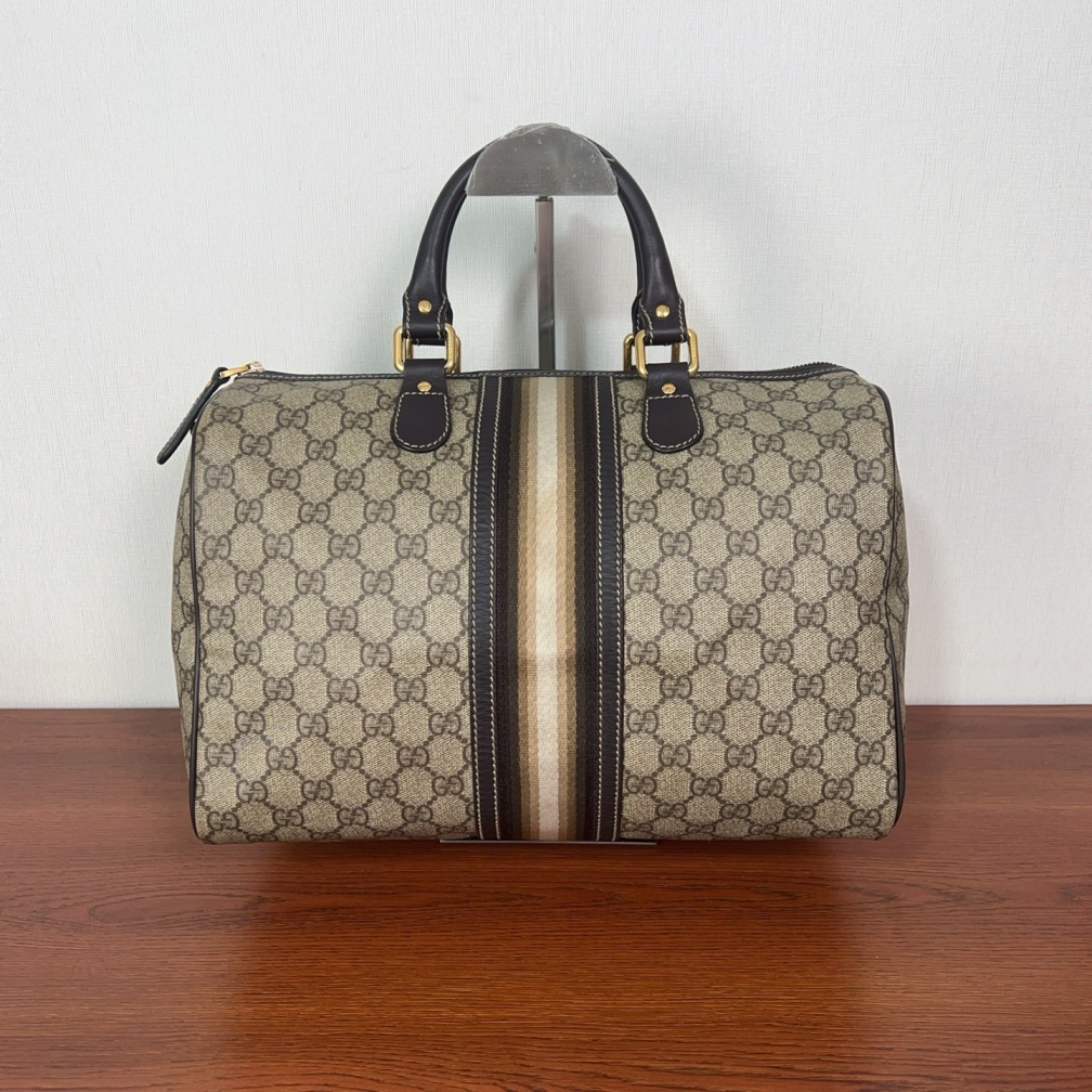 95新 GUCCI/古驰 古驰老花波士顿手提包cj7465