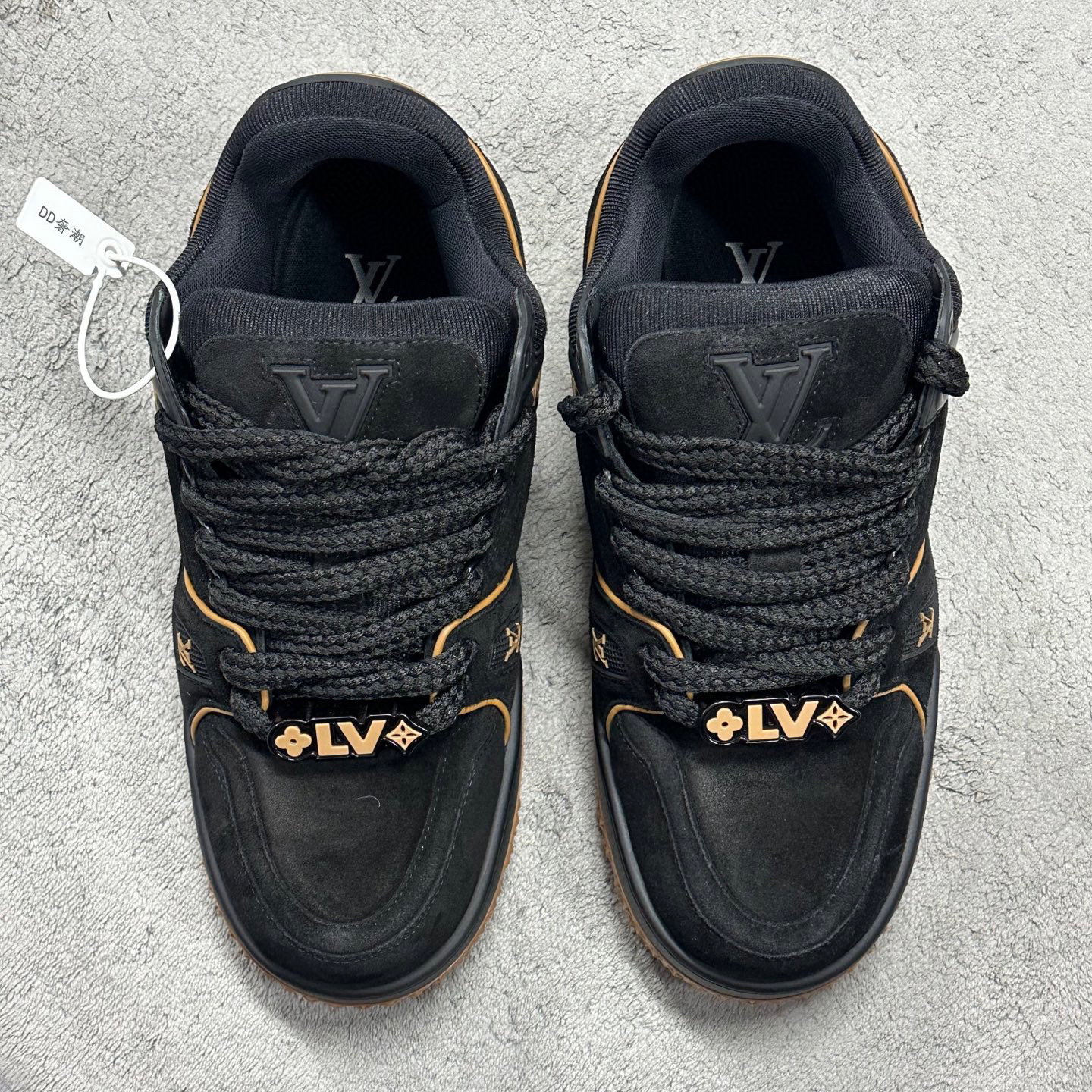 99新 LouisVuitton/路易威登 TrainerMax小胖丁低帮板鞋8码D19707