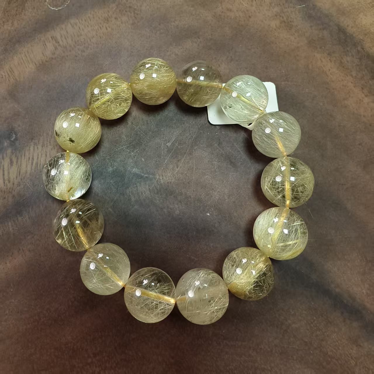 【书记晶选】99金发晶手串16mm+大气美观多样性发一件