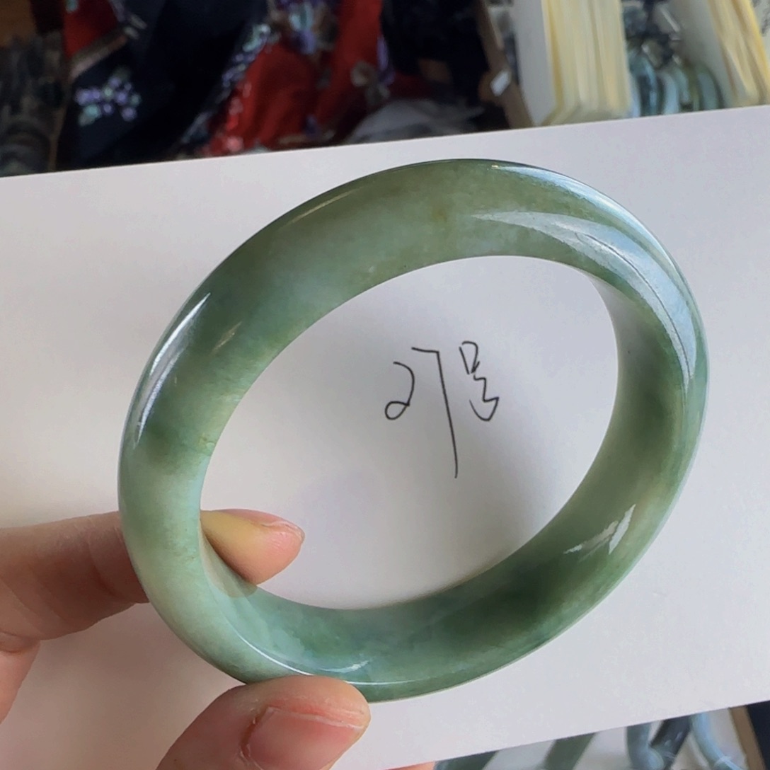 翡翠手镯未镶嵌老坑58.4圈