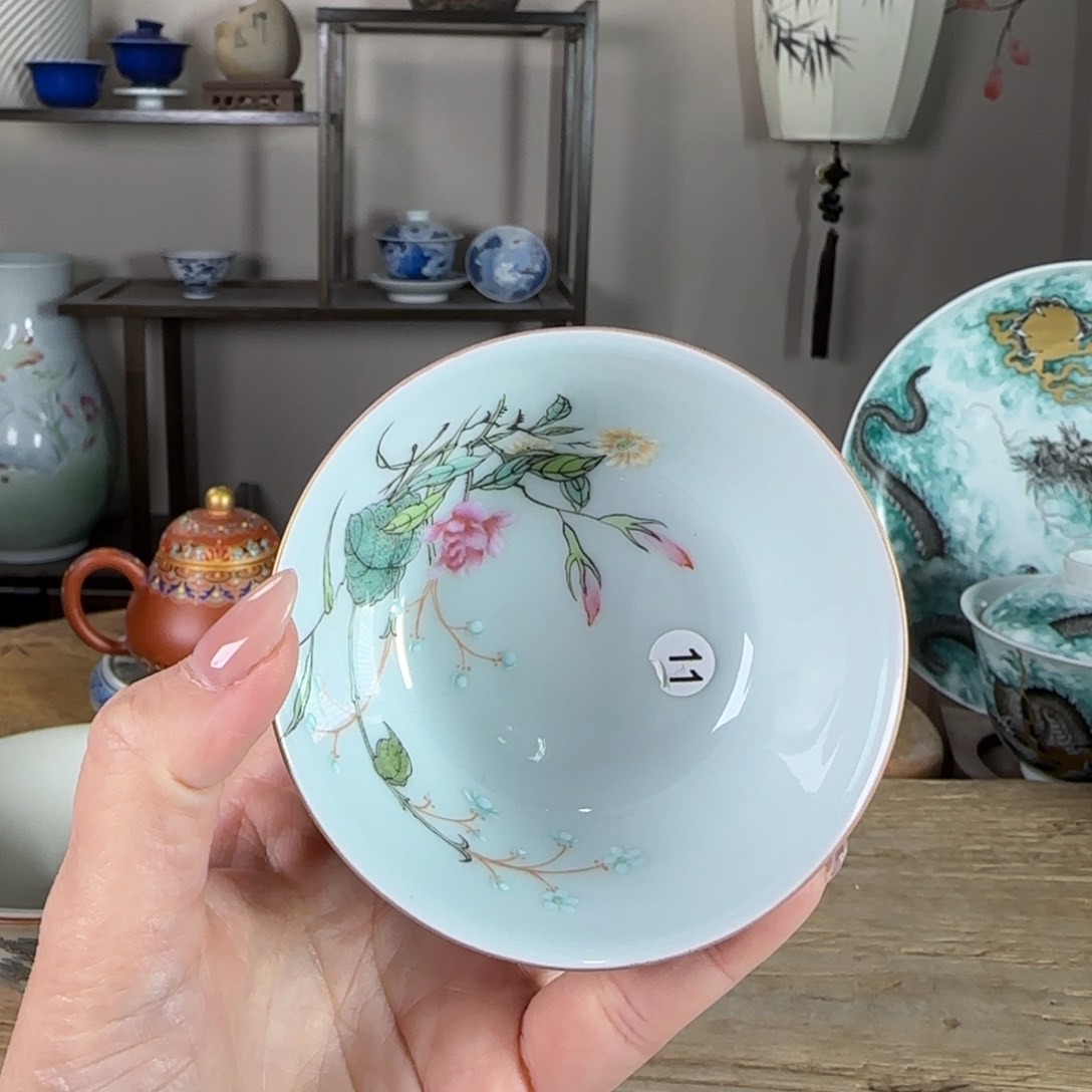 杯景德镇陶瓷柴烧多人