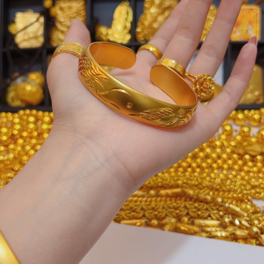 合金无合金无龙凤开口手镯