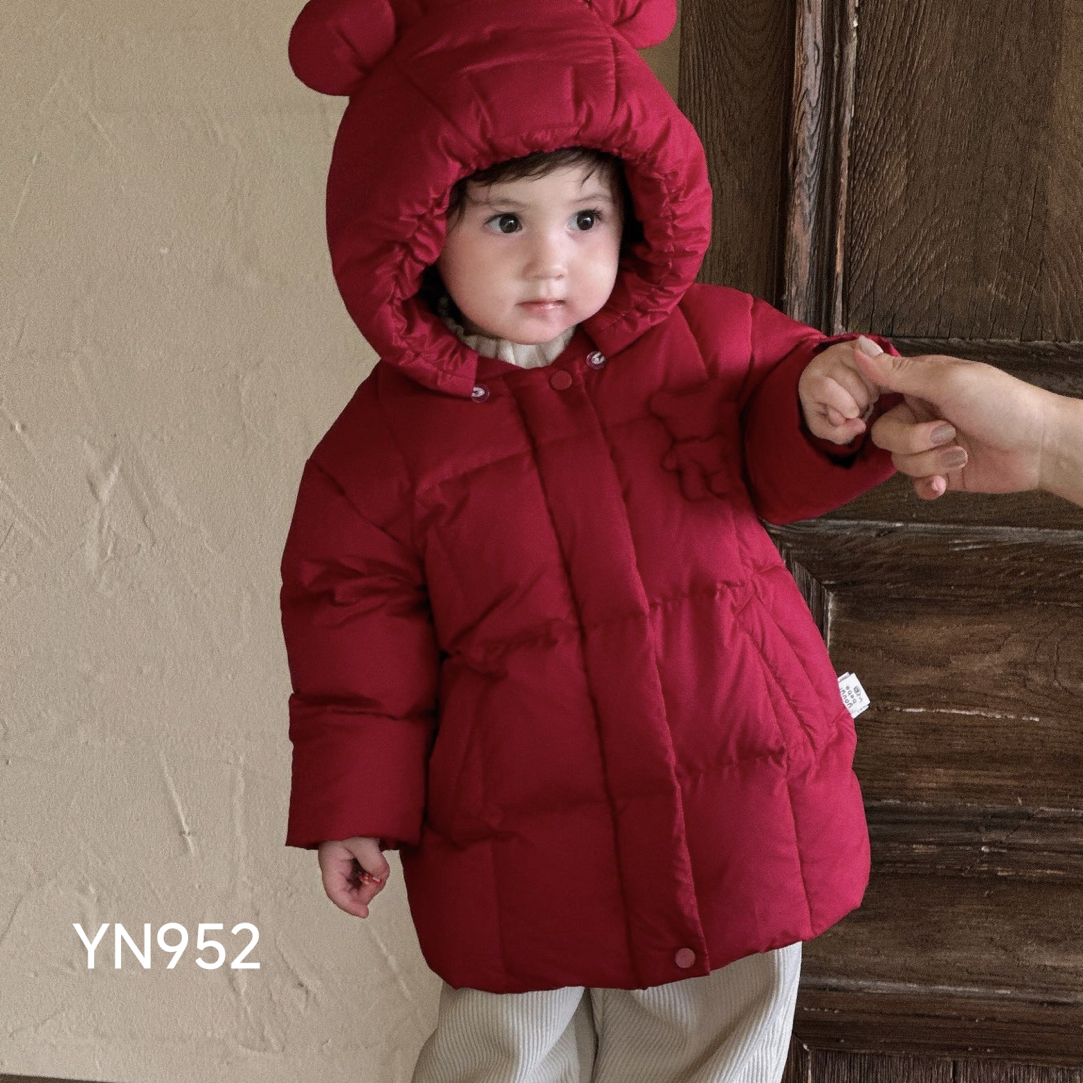 25秋冬新款  momoli红色小熊羽外套（现货