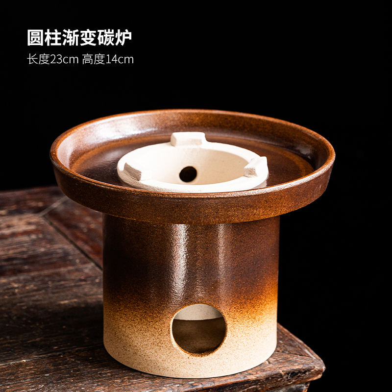 陶迷冬季围炉煮茶打边炉户外小炭炉烤火炉烧烤炉炭烤奶茶罐罐茶壶