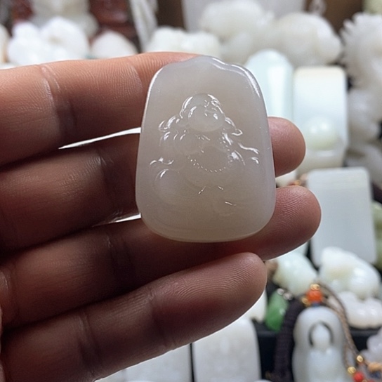 和田玉（白玉）挂件未镶嵌