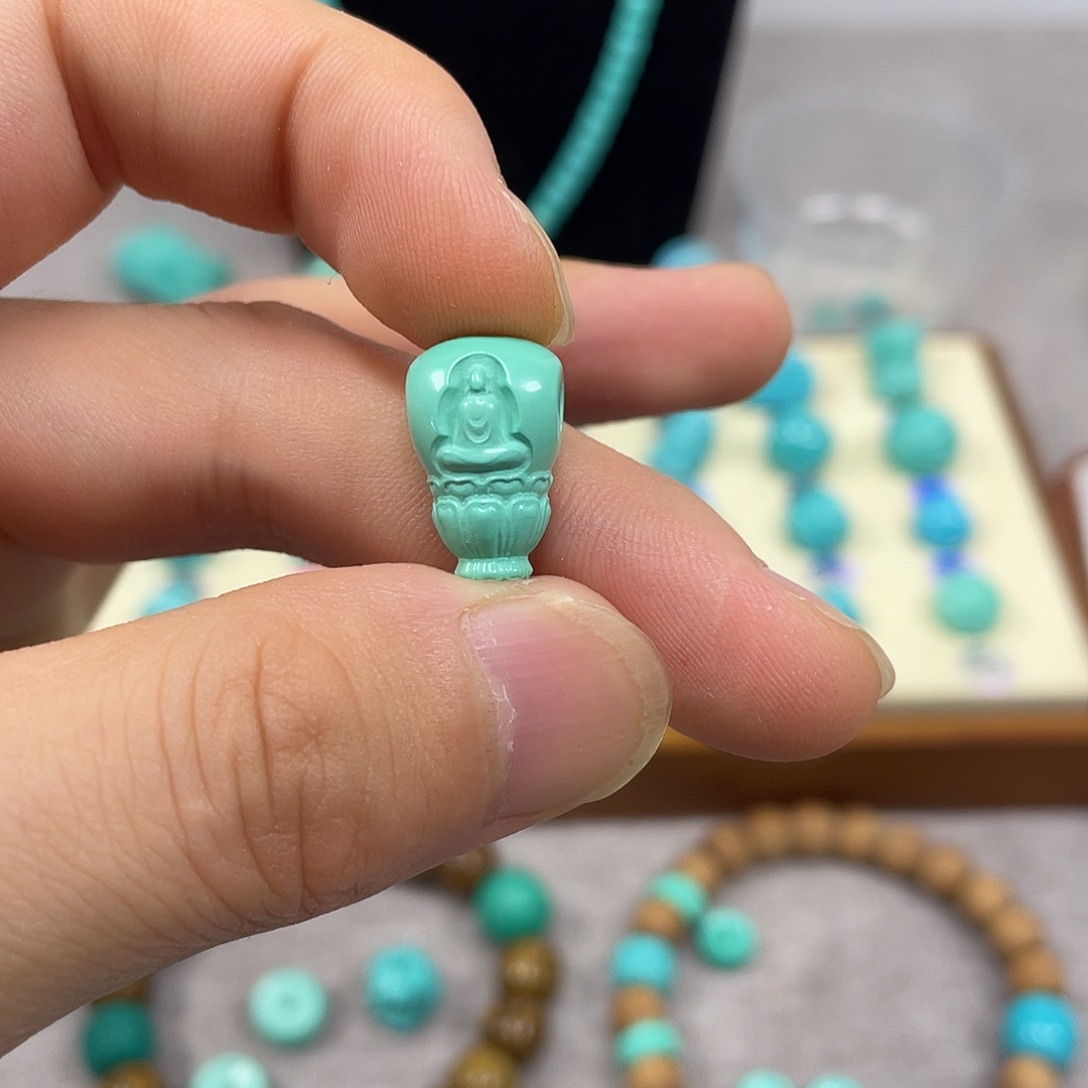 原生态湖北松配饰，直径10