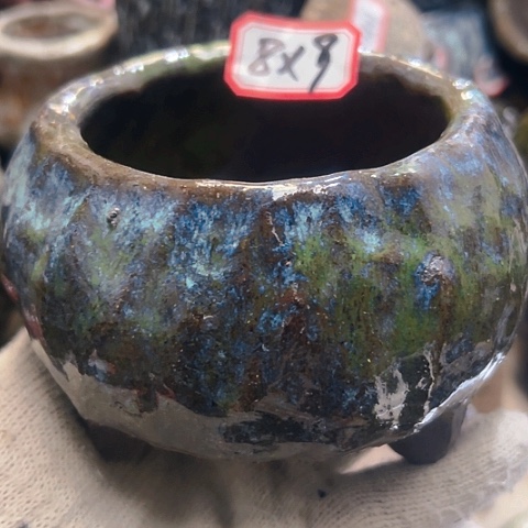 红陶粗陶花盆手工