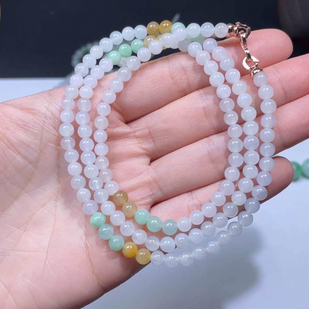 翡翠手链未镶嵌手串