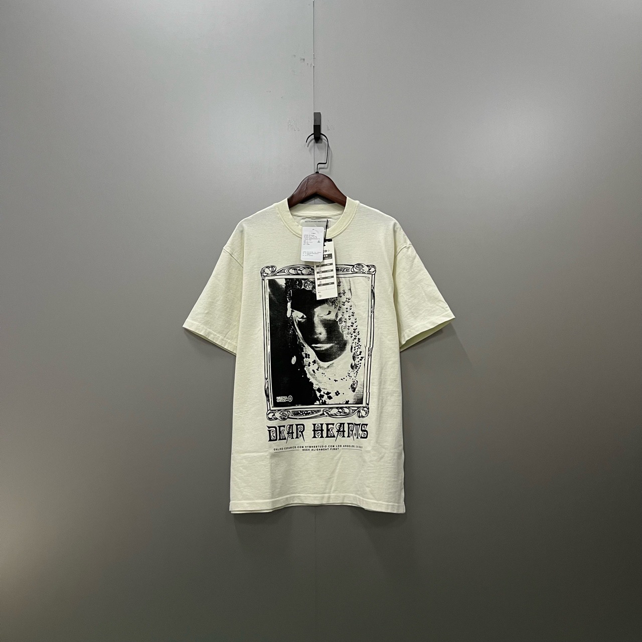 （bb）108 HYMNE 白色印花短袖 S码 /全新/1199/007584