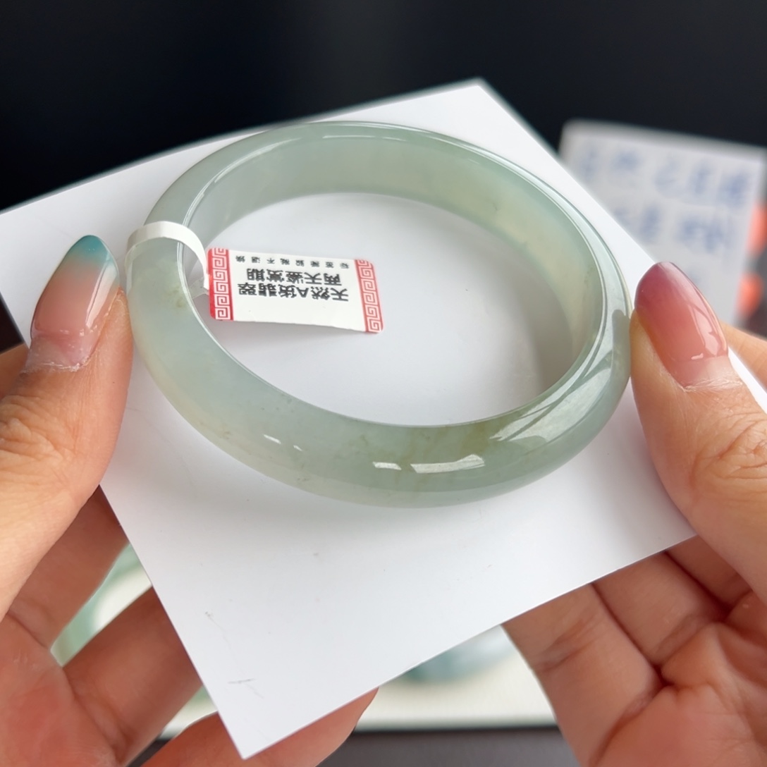 翡翠未镶嵌手镯25号 56.5