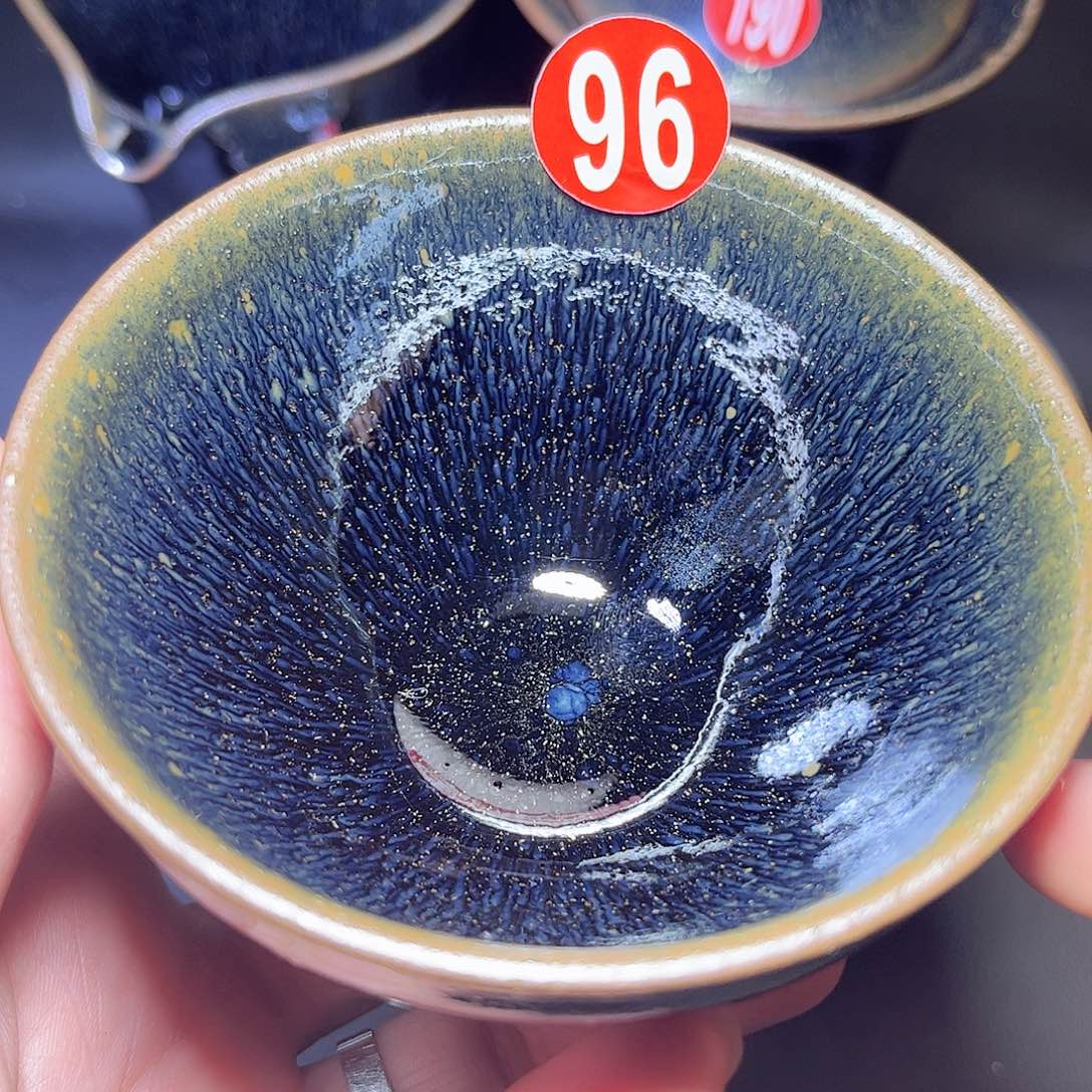 茶盏青蓝毫束口主人杯