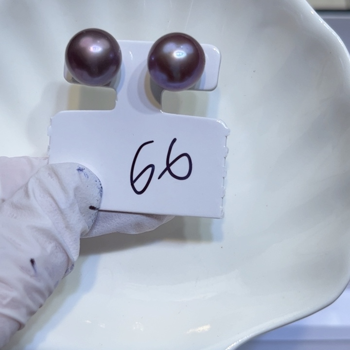 淡水珍珠耳饰银S925镶嵌