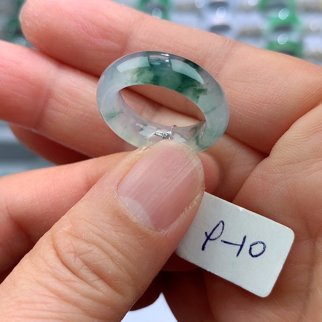 翡翠戒指未镶嵌9-10号