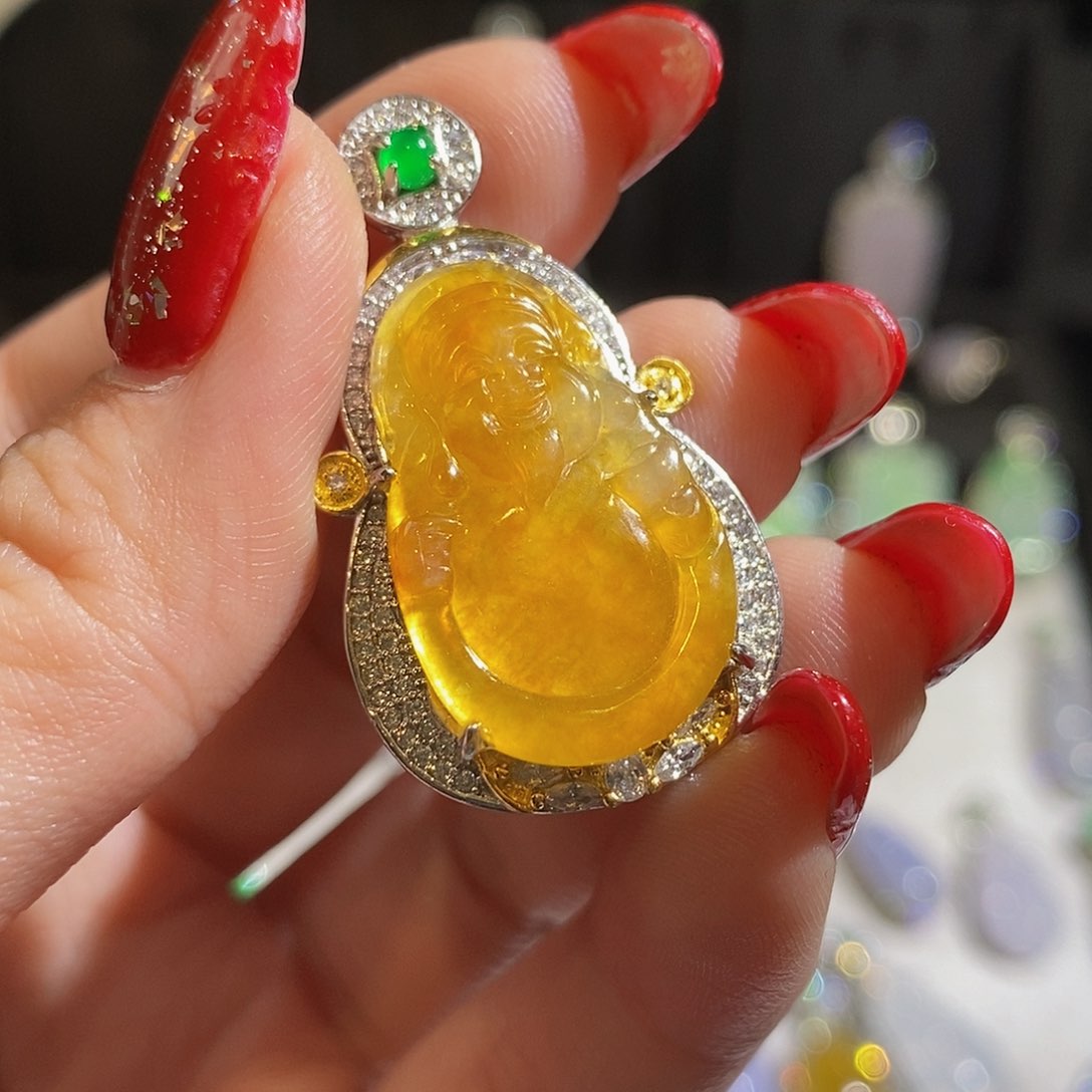 翡翠颈饰银S925镶嵌?****?天然翡翠