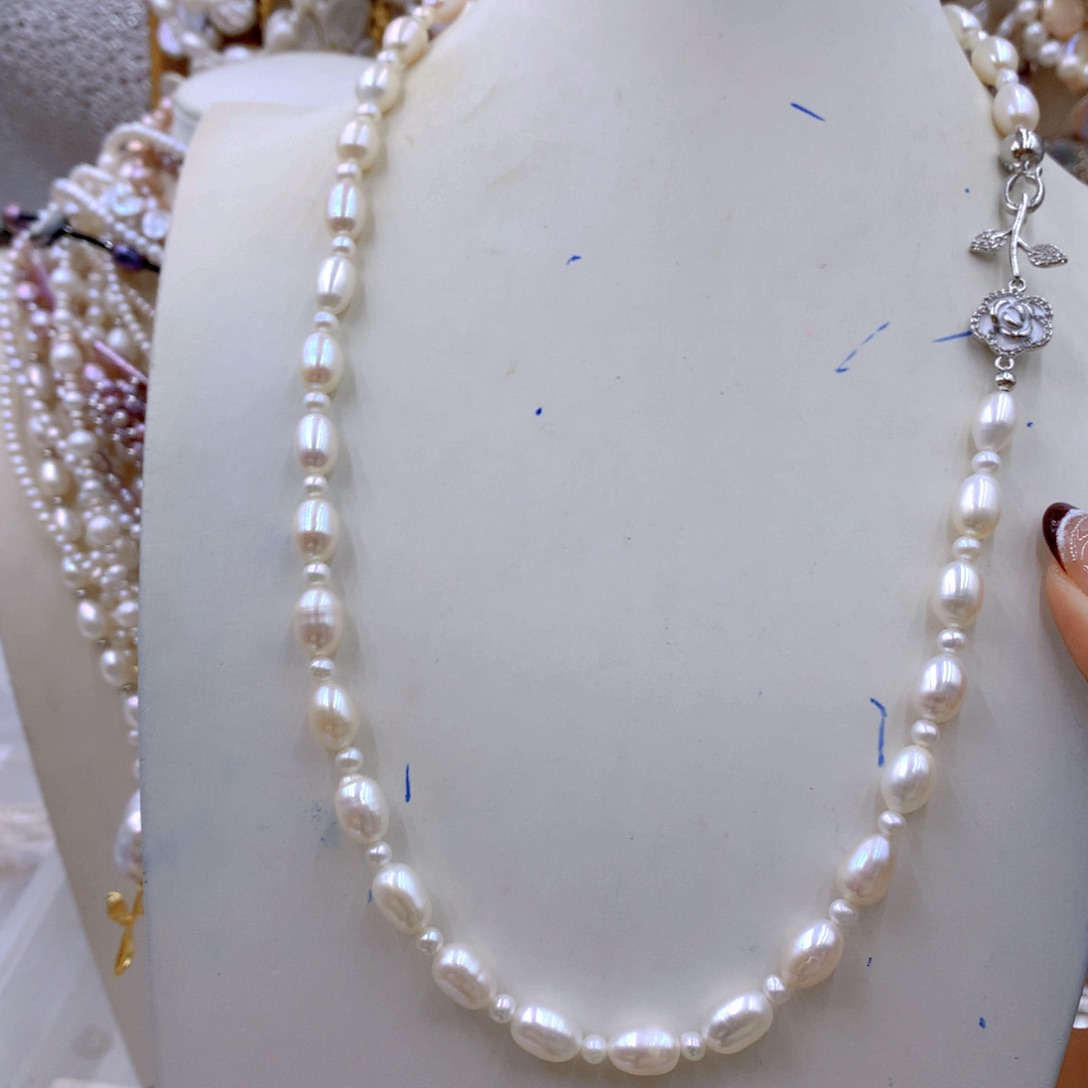 淡水珍珠耳饰合金