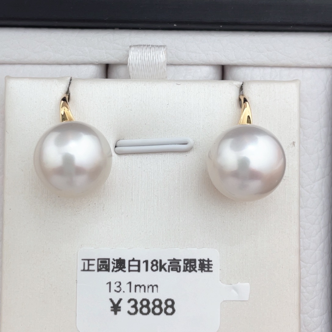 海水珍珠高跟鞋18K金镶嵌