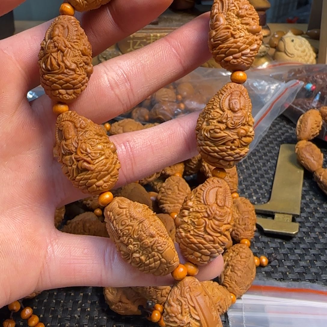 橄榄核手串/手链九龙观音