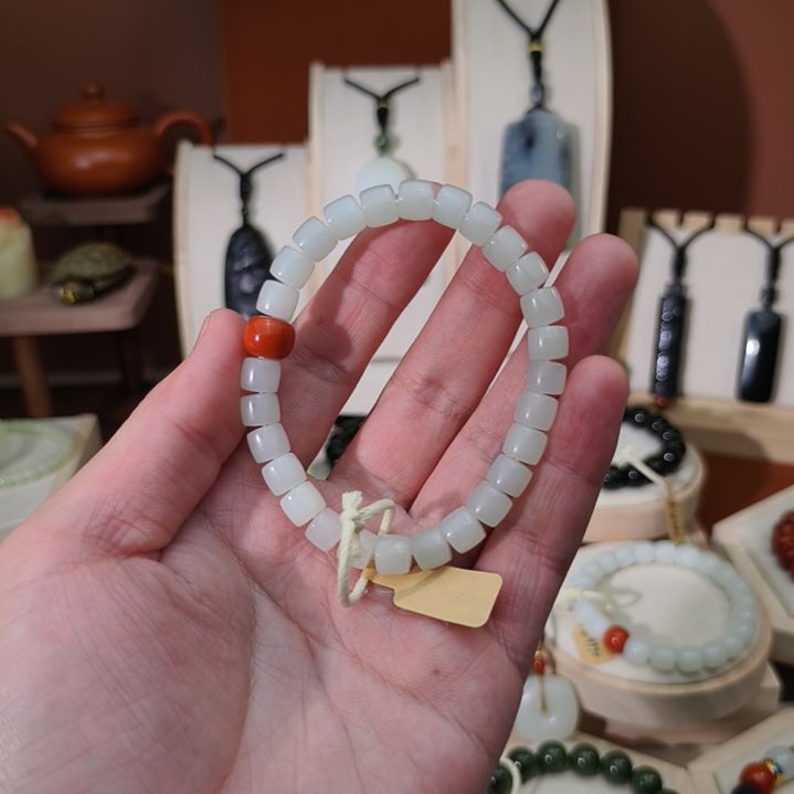 和田玉未镶嵌手链