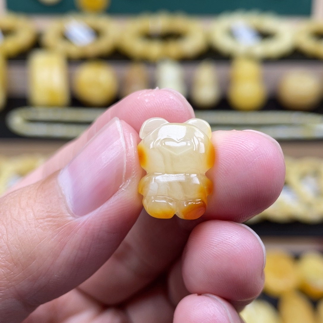 琥珀裸石未镶嵌琥珀蜜蜡