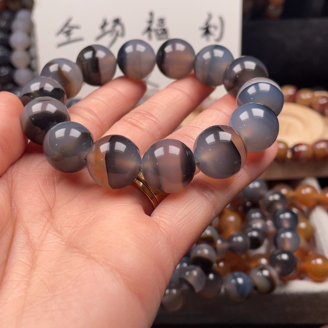 玛瑙/玉髓未镶嵌手链