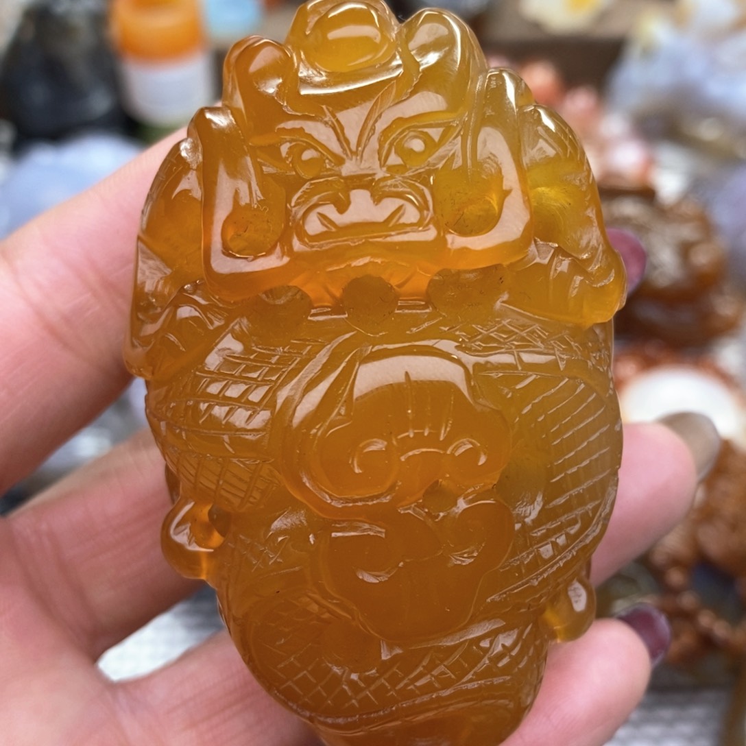 玛瑙/玉髓把件未镶嵌