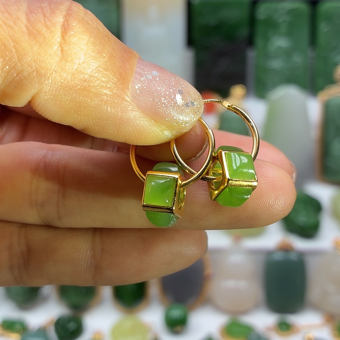 和田玉银S925镶嵌颈饰