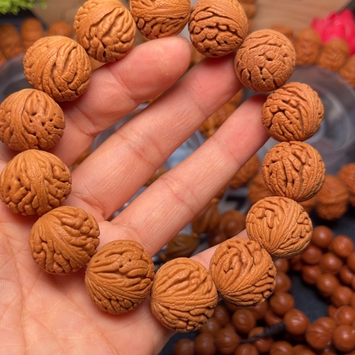 桃核手串龙纹桃核4